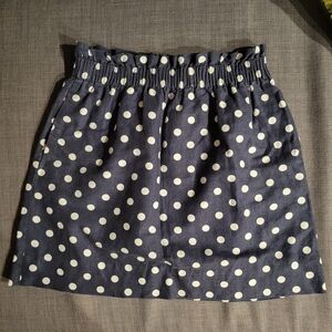 Cotton-linen blend sidewalk skirt